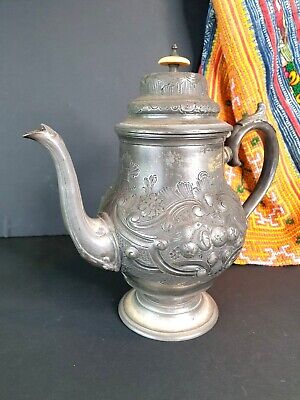 Old English Pewter Coffee Pot …beautiful collection and display piece