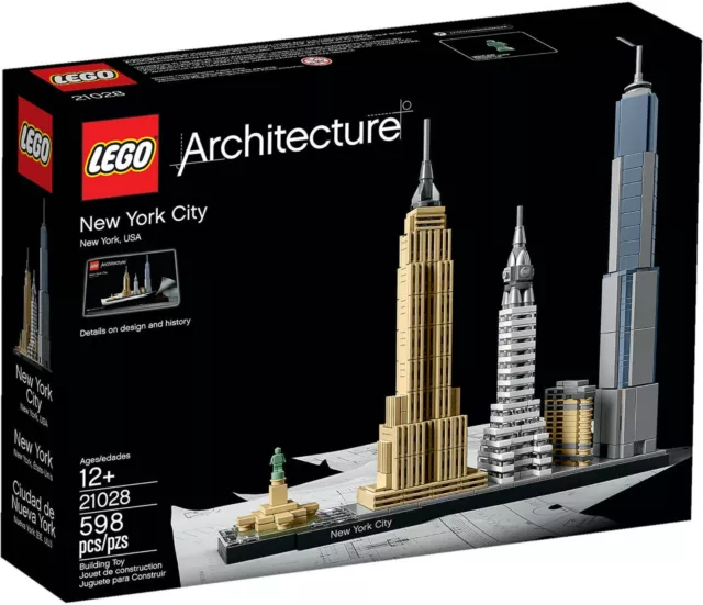 LEGO Architecture 21028 - New York City  lotto da 598 pcs Nuovo Fuori Catalogo