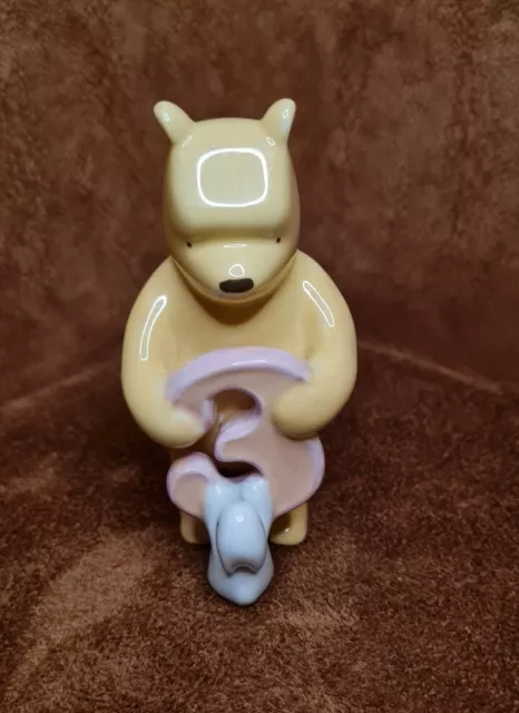 Disney Classic Winnie the Pooh And Piglet Birthday Keepsake Figurine 3 Years