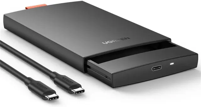 ORICO Boîtier pour Disque Dur Externe SSD HDD SATA III de 2,5 Pouces (USB  3.1 de Type C Gen 2 jusqu'à 10 Gbit/s) - avec Câbles de Type C à C et Type  C