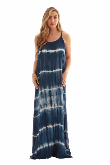 Riviera Sun Tie Dye Spaghetti Strap Maxi Dress