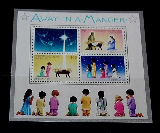 Christmas Island 1981 Christmas Miniature Sheet Very Fine  M/N/H