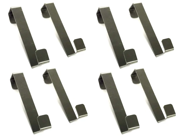 8x Universal Door Coat Hook Door Hanger Wardrobe Hooks Towel Rail