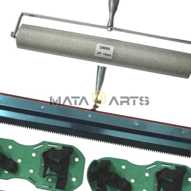 Kit de cemento autonivelante pintura de piso epoxi hoja de rodillo espiga herramientas de construcción