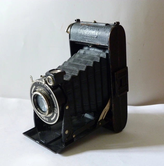 Ancien Appareil Photo à Soufflet Royer Avec étui Cuir, Non Testé