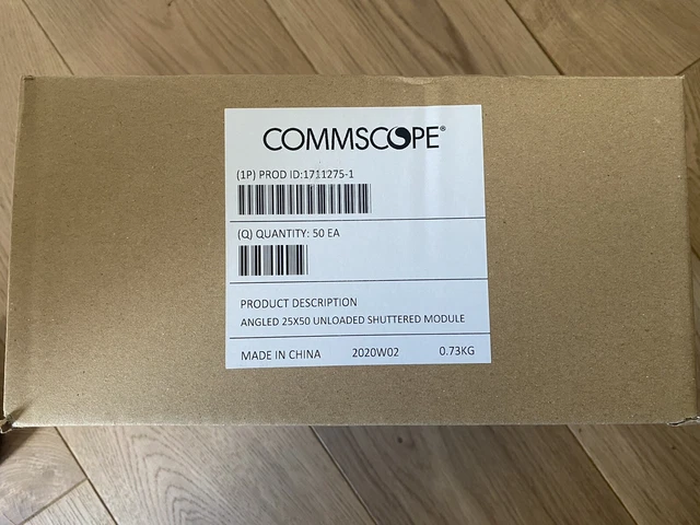 NEW 1711275-1 COMMSCOPE Angled 25x50 Unloaded Shutter Module x50 £40.00 ...