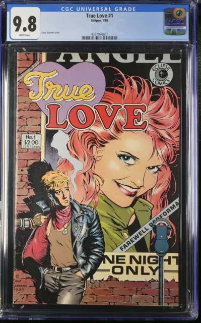 True Love # 1 Cgc 9.8 Eclipse Comics 1986 Dave Stevens Gga Cover