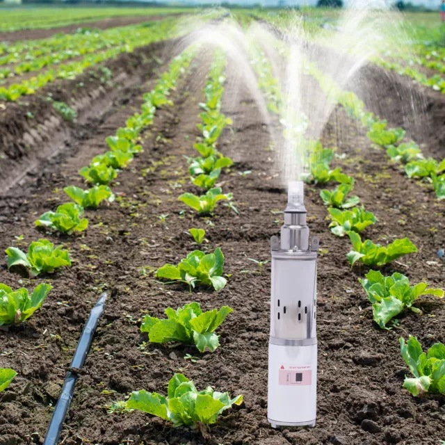 Bomba de agua de energía solar de 12 V granja y rancho orificio sumergible pozo profundo bomba Reino Unido