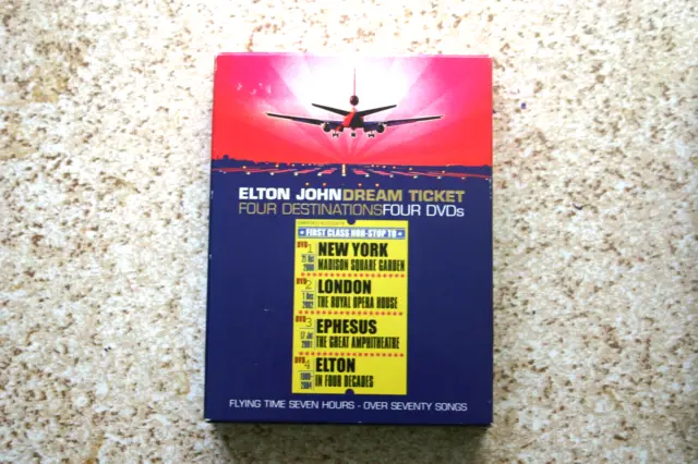 "ELTON JOHN DREAM TICKET" 4-DVD BOX SET Nice Condition
