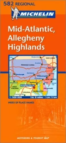 Michelin Mid-Atlantic, Allegheny Hi... by Michelin Travel Publ Sheet map, folded