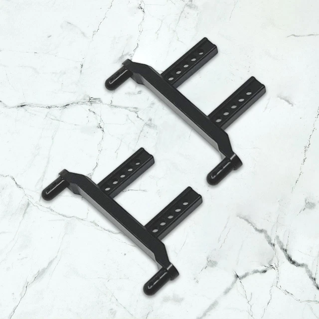 4 Supports De Poteau De Corps En Aluminium Pour Axial SCX10 1/10 - Avec Clips, Couleur Argent