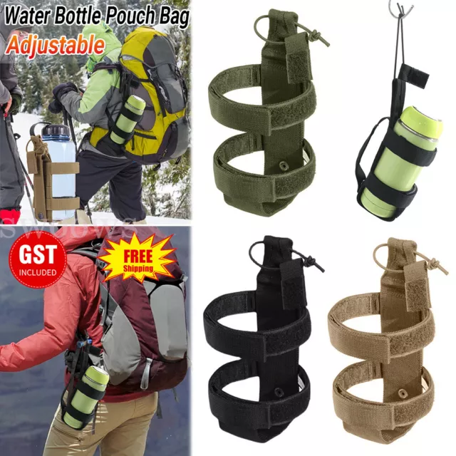 Kettle Bag Tactical Molle Water Bottle Holder Carrier Pouch Adjustable Outdoor