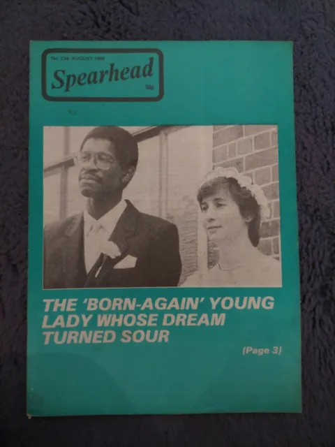 Vintage Spearhead Magazine BNP John Tyndall #234 Aug 1988