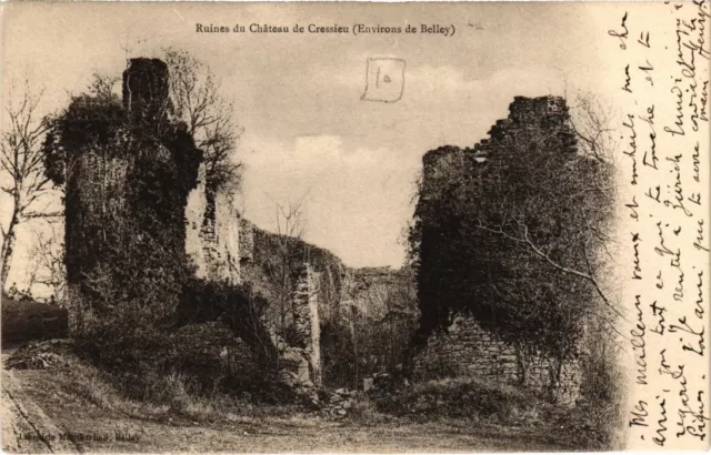 CPA Env. de BELLEY Ruines du Chateau de Cressieu (1351499)