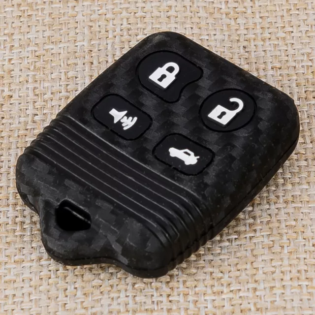 Silicone Remote Key Fob Cover Case Fit For Ford Focus Mustang 4 Buttons