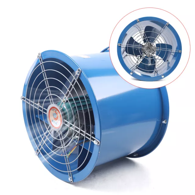 10inch Explosion-proof Axial Fan Cylinder Pipe Fan Warehouse Workshop 1420r/min