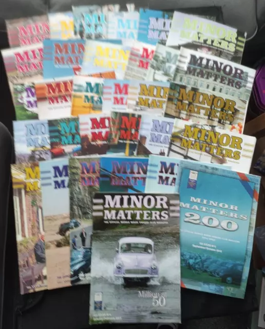 Minor Matters, The Official Morris Minor Owners Club Magazine Bundle A x 31.