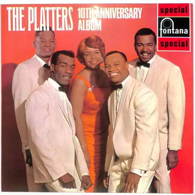 The Platters 10th Anniversary Album UK LP Vinyl SFL13107 Fontana Record 33 EX