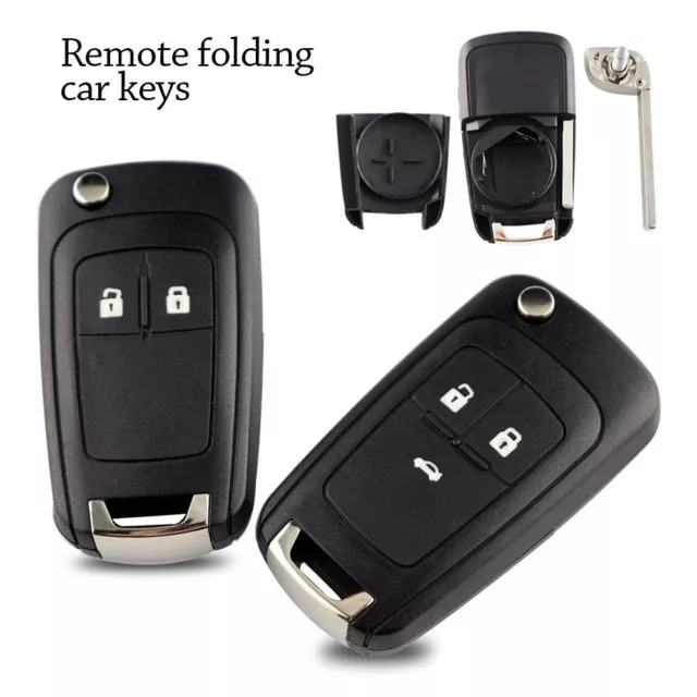 2/3/4/5 Buttons Folding Key Case Light Weight Remote Key Fob for Buick/Opel Car