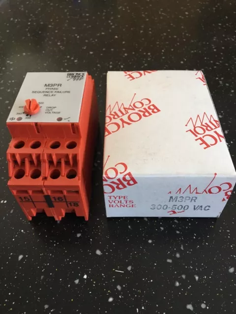 Broyce Control M3PR 3 Phase Sequence Failure Relay, New And Boxed