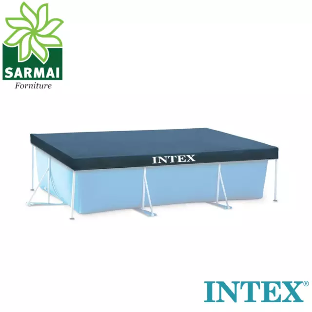 INTEX 28038 TELO COPRIPISCINA COPERTURA COPRI PISCINA FRAME CON TELAIO 300 x 200