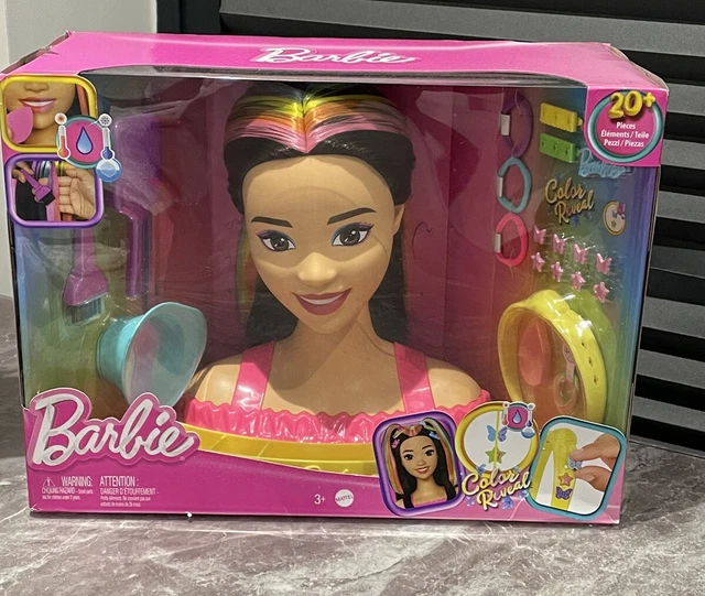 BARBIE STYLING HEAD magic look flip reveal envelopes head stencil