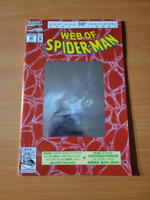 Web of Spider-Man #90 Direct Market Edition ~ NEAR MINT NM ~ 1992 Marvel Comics