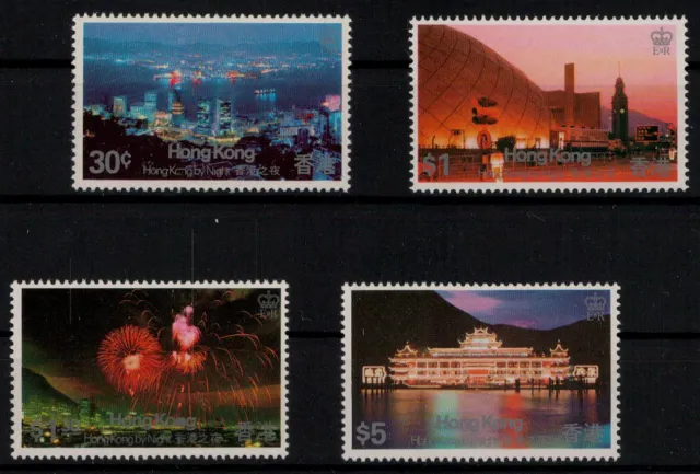 Japan Besetzung II. WK Hongkong; Hongkong bei Nacht 1983 kpl. **  (28,-)
