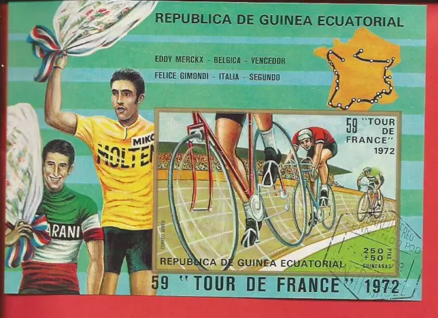 Tour de France 1972 Fahrradfahrer Block 73 Äquatorialguinea