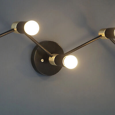 Modern Brass Hand Crafted 5 Light Wall Scone Mid Century Sputnik Wall Light 3