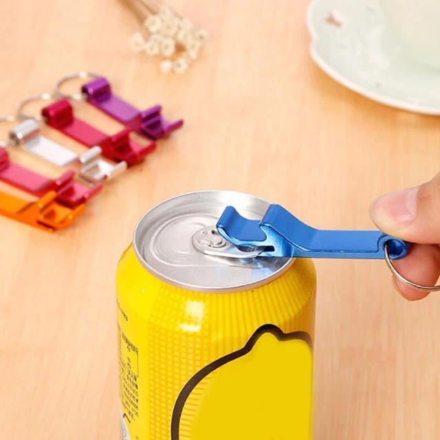 Portable 4 in 1 Bottle Opener Chain Keyring Keychain Metal AU Beer Bar J3T4