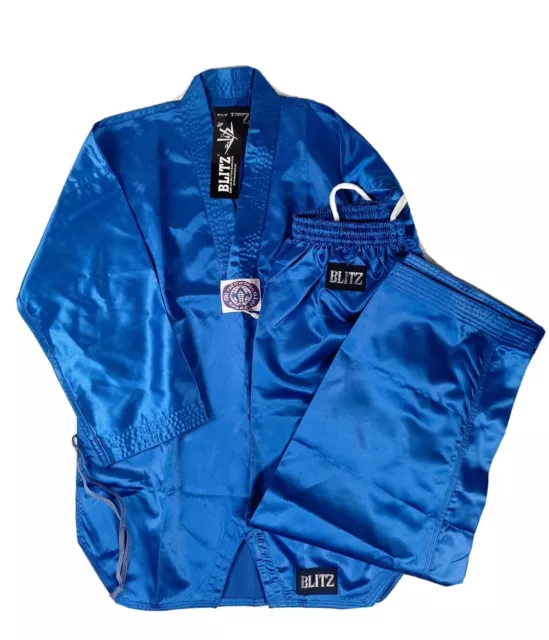 Blitz Sports Lightweight Student Judo Suit - Blue Kids Uniform 2/150 NEW TAGGED