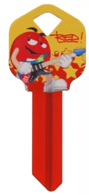 M&M Red Character Rock Guitar House Key SC1 Or KW1 New
