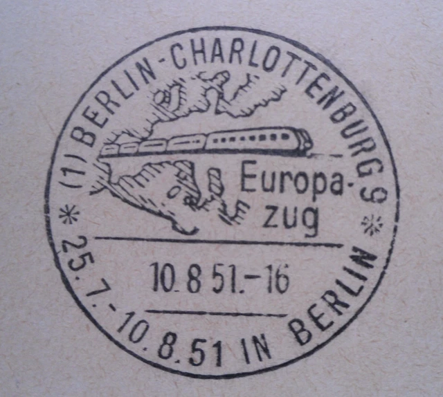Berlin = Mi. Nr. 75, Glocke links = 5 Pf auf Karte = Sonderstempel 3