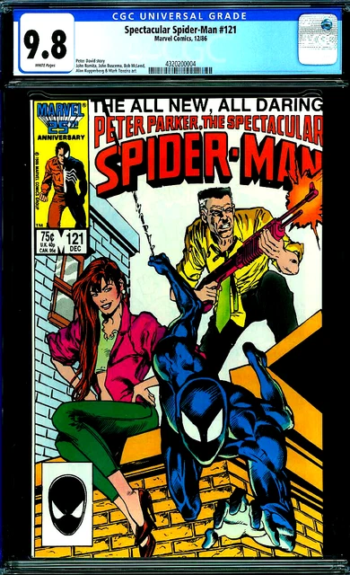 SPECTACULAR SPIDER-MAN 121 CGC 9.8 WP Copper Age MARVEL COMICS 1986