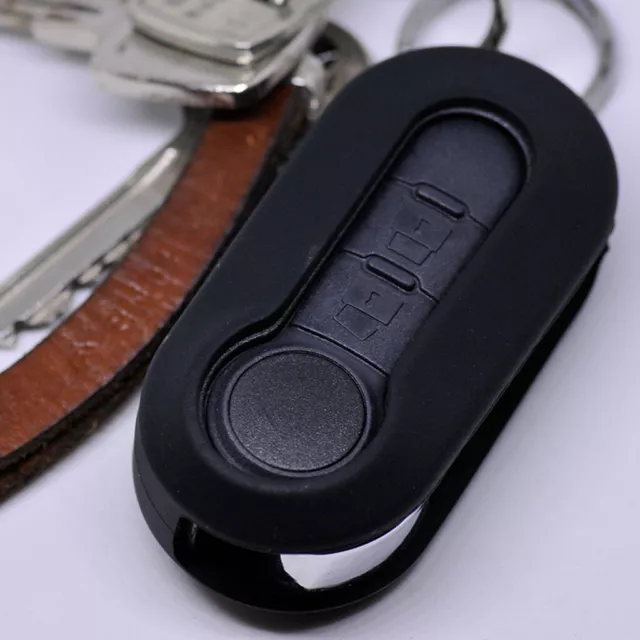 ORIGINAL FIAT 500 Schlüsselcover Schlüsselcover Set silber schwarz