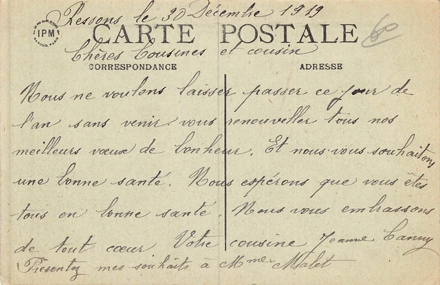 CPA Dept 60 Oise - Ressons sur Matz General View of the Place Month of March 1917 2