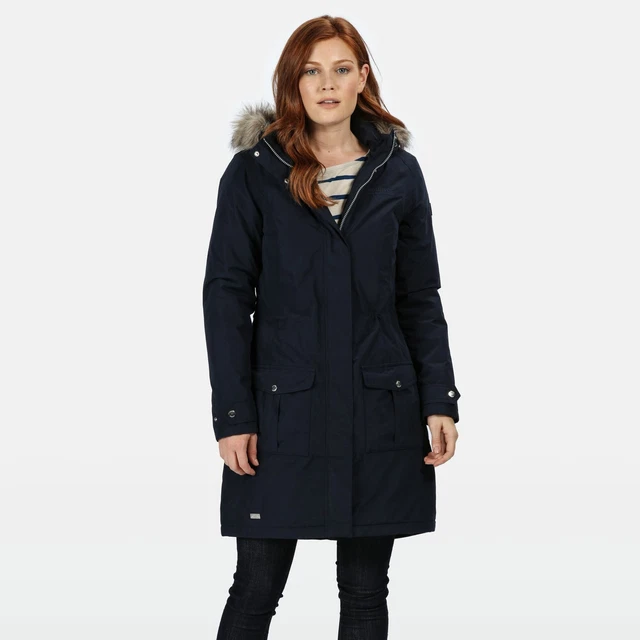 Women's lumexia ii waterproof insulated parka jacket top navy