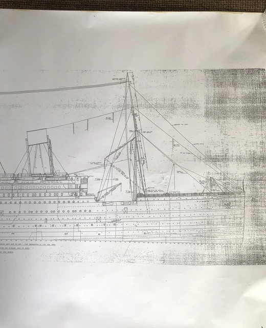 Rms Titanic Rigging Plan.pdf RMS TITANIC RIGGING Construction Plan, Harland & Wolff, Belfast, White ...