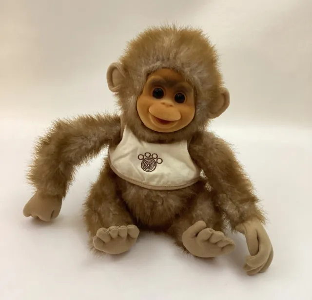 Paw Palz Chattering Chico Monkey Chimp Makes Sound Moves Mouth Plush Hosung