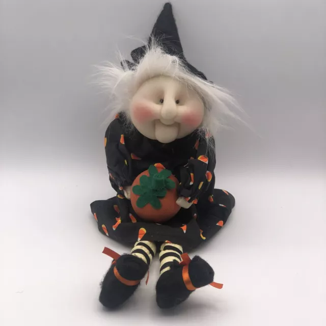 L’Art De Chine Plush 18” Pin Tuck Face Halloween Witch