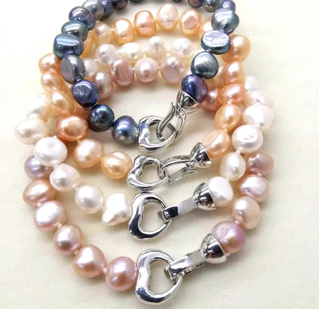 Bracelet En Perles De Culture Multicolores - Certificat D'authenticité - Neuf Avec étiquettes - Idée Cadeau Femme