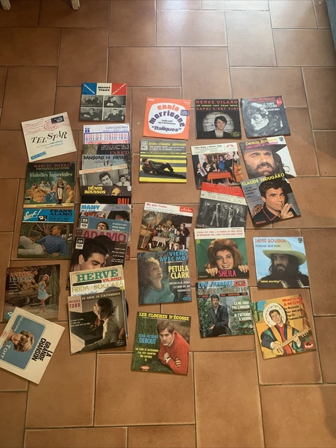 LOT DE 36 VINYLES DISQUES 33 et 45 TOURS