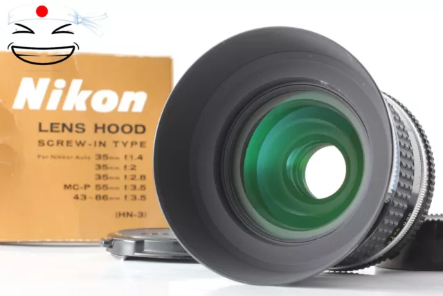 [Near MINT w/ Hood] NIKON NIKKOR AIS AI-S 35mm F/2 Wide Angle MF Lens From JAPAN