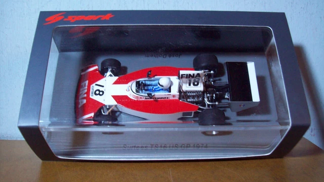 Miniature Spark 1/43 Surtees TS16, Carlos Pace #18, Grand Prix D'Espagne 1974, F1