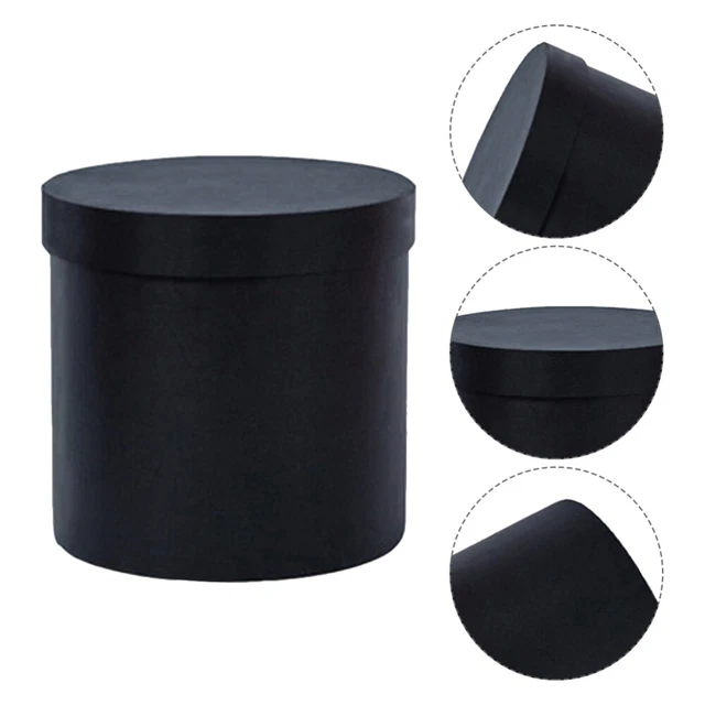 2pcs Paper Flower Bucket Round Cardboard Buckets Cylinder Favor Gift Boxes