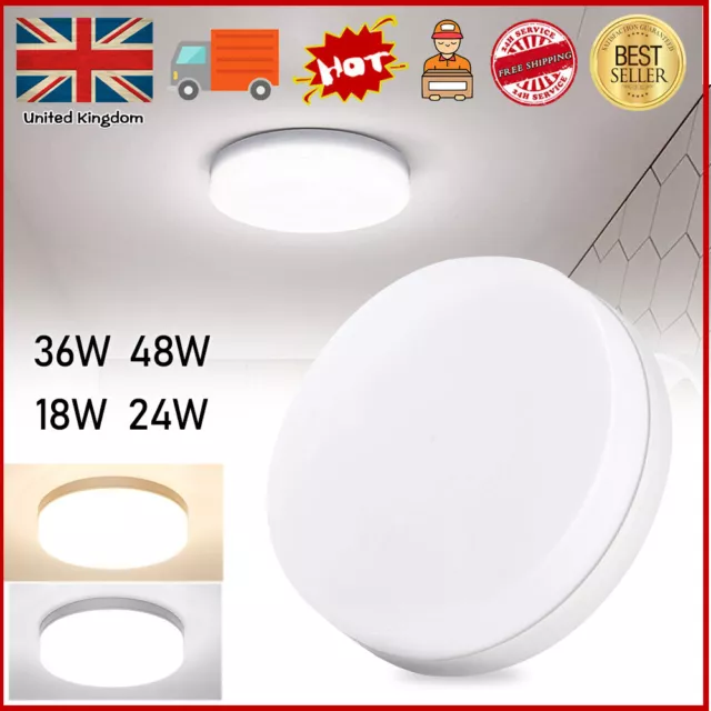 Led Ceiling Lights Round Panel Down Light Bathroom Kitchen Living Room Wall Lamp