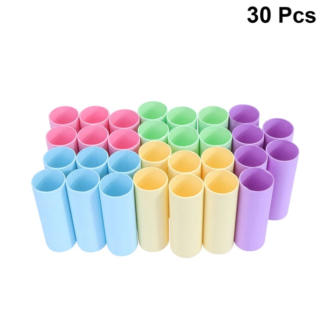 30 pz tubi arte dipinti cartone artigianato bambini carta Kraft