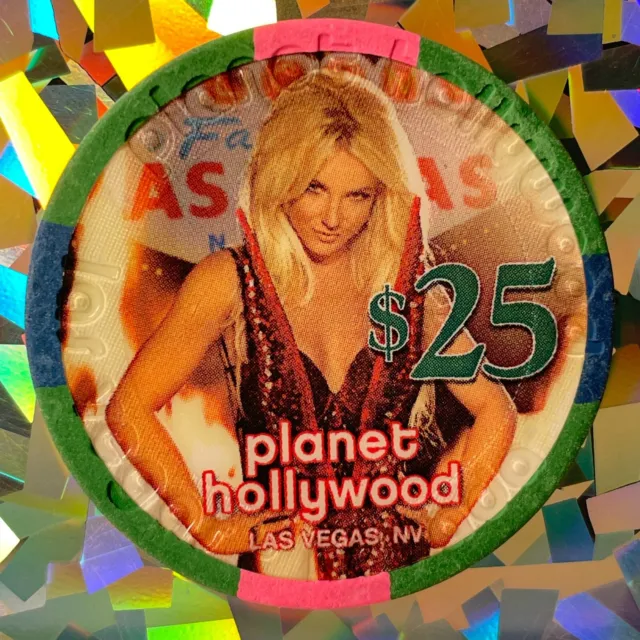🌟🌈Planet Hollywood Las Vegas $25 Casino Chip Britney Spears gaming token poker