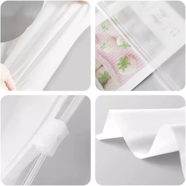 1000 X SACCHETTI di plastica bianchi con manici, dimensioni 300 x 200 x 600  mm EUR 34,95 - PicClick IT